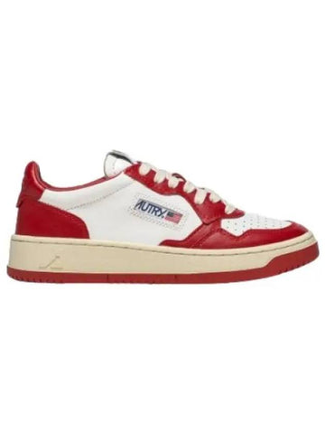 medalist sneakers in leather red - AUTRY - BALAAN 1