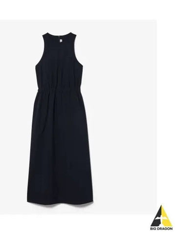 Women s Sleeveless Woven Dress Dark Navy - LACOSTE - BALAAN 1