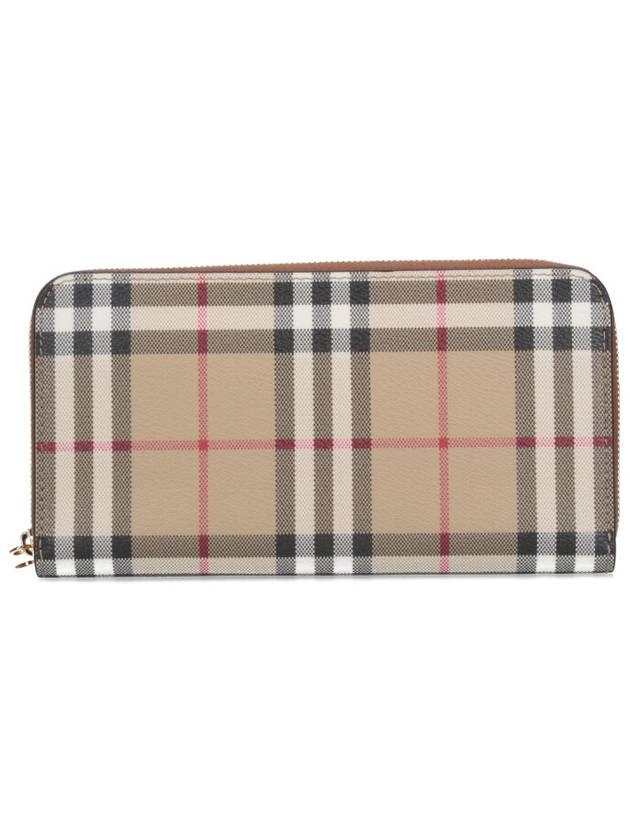 Check Zip Around Long Wallet Archive Beige - BURBERRY - BALAAN 2