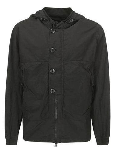 Flatt Nylon Goggle Over Long Sleeve Shirt Black - CP COMPANY - BALAAN 1