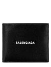 Logo Print Leather Half Wallet Black - BALENCIAGA - BALAAN 2