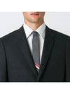 Grosgrain Stripe Classic Tie Grey - THOM BROWNE - BALAAN 5