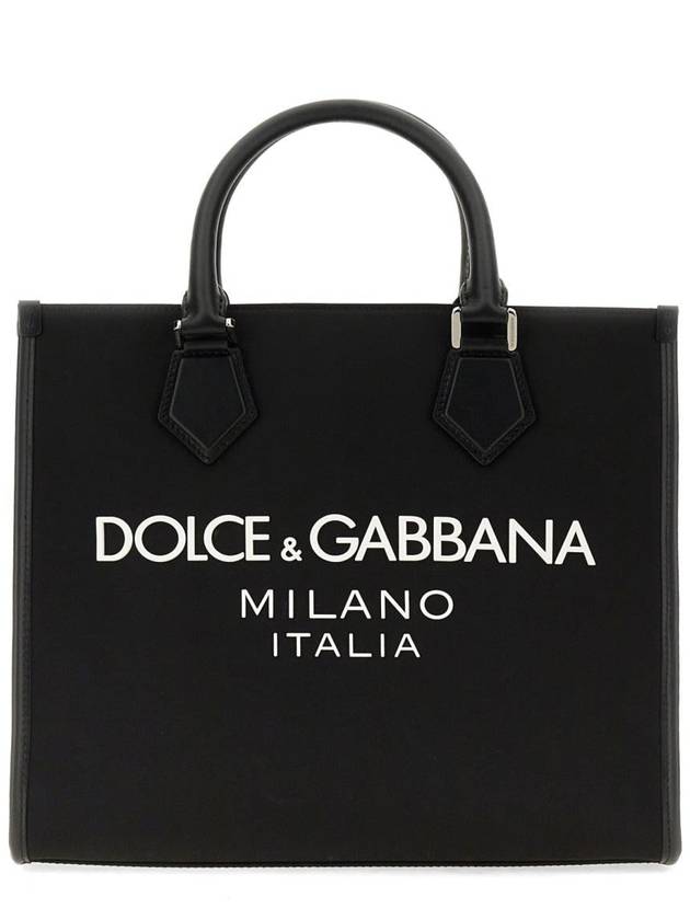 SS24 logo canvas tote bag BM2272 AG182 - DOLCE&GABBANA - BALAAN 4