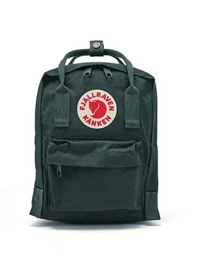 Kanken Logo Mini Backpack Forest Green - FJALL RAVEN - BALAAN 3