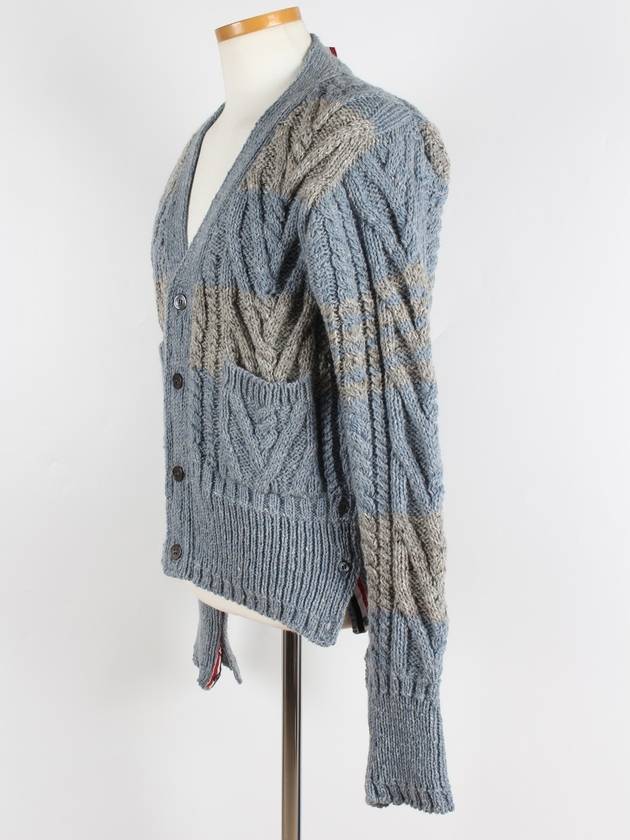 Aran cable cardigan MKC289B - THOM BROWNE - BALAAN 2