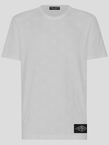 Dolce & Gabbana T-Shirt All-Over Flocked - DOLCE&GABBANA - BALAAN 1