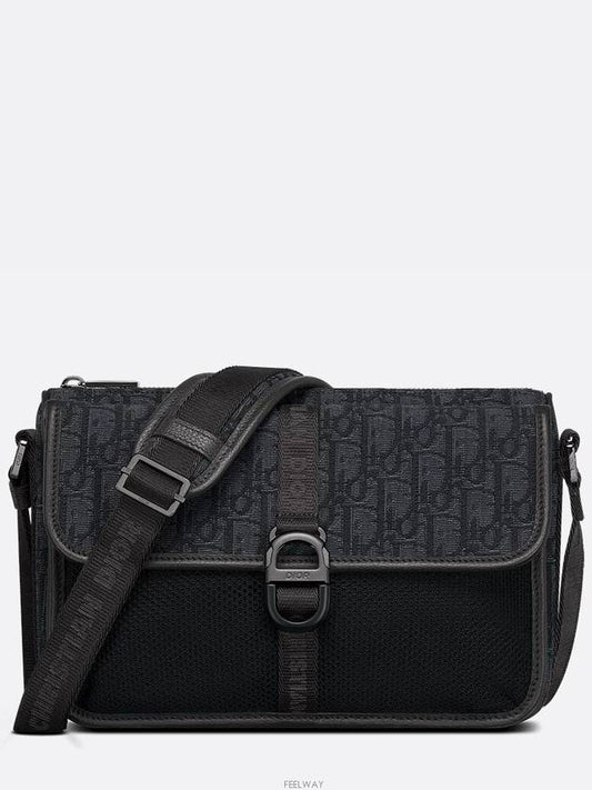 Oblique Jacquard 8 Messenger Bag Black - DIOR - BALAAN 2