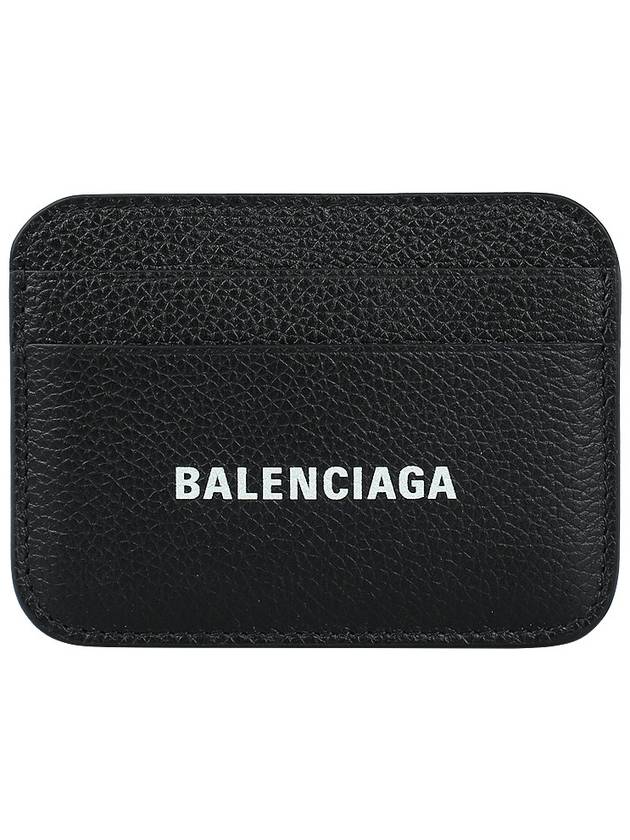 Cash Logo 2 Fold Card Wallet Black - BALENCIAGA - BALAAN 3