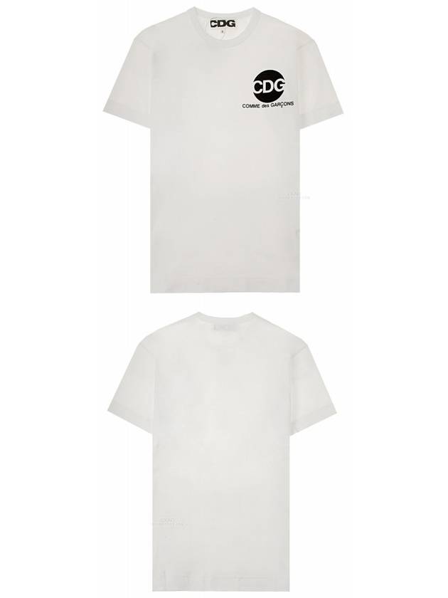 SZ-T006-051-3 CDG Chest Logo Round Short Sleeve T-Shirt White Men's T-Shirt TS - COMME DES GARCONS - BALAAN 5