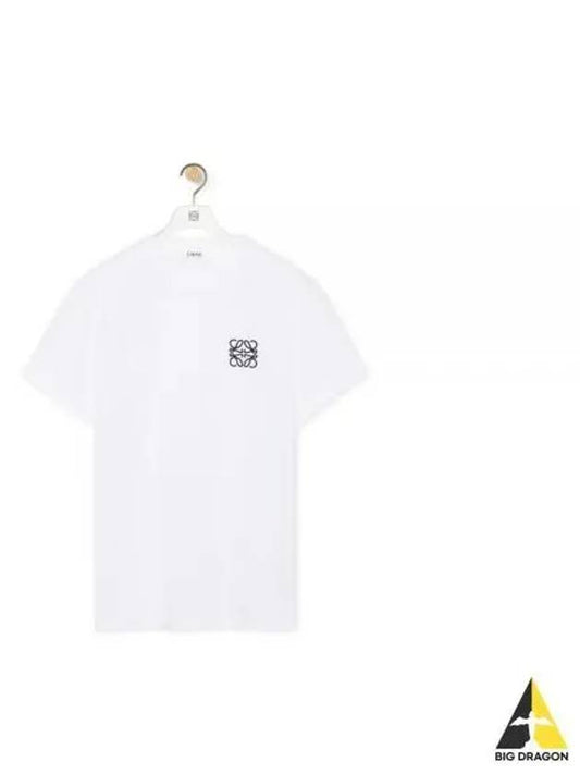 Anagram Crew Neck Cotton Short Sleeve T Shirt White - LOEWE - BALAAN 2