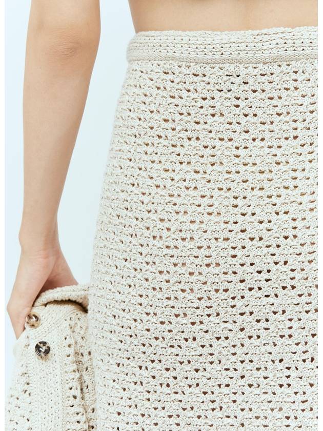 Texture Knit Wrap Around Midi Skirt 782282 V3WM0 9227 B0111077111 - BOTTEGA VENETA - BALAAN 1