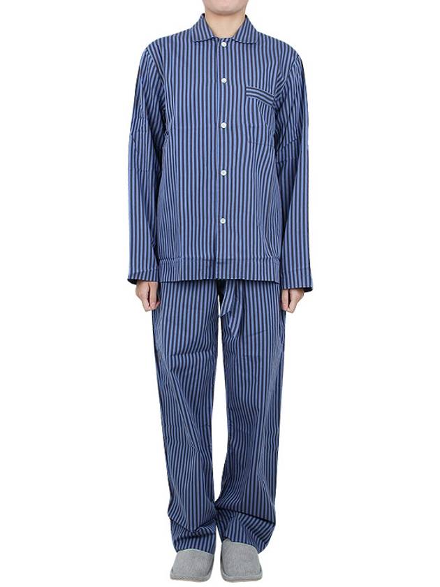 Poplin Striped Pajamas Long Sleeve Shirt - TEKLA - BALAAN 9