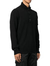 Wappen Patch Button Knit Top Black - STONE ISLAND - BALAAN 3