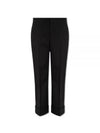 Horsebit Metal Detail Straight Pants Black - GUCCI - BALAAN 2