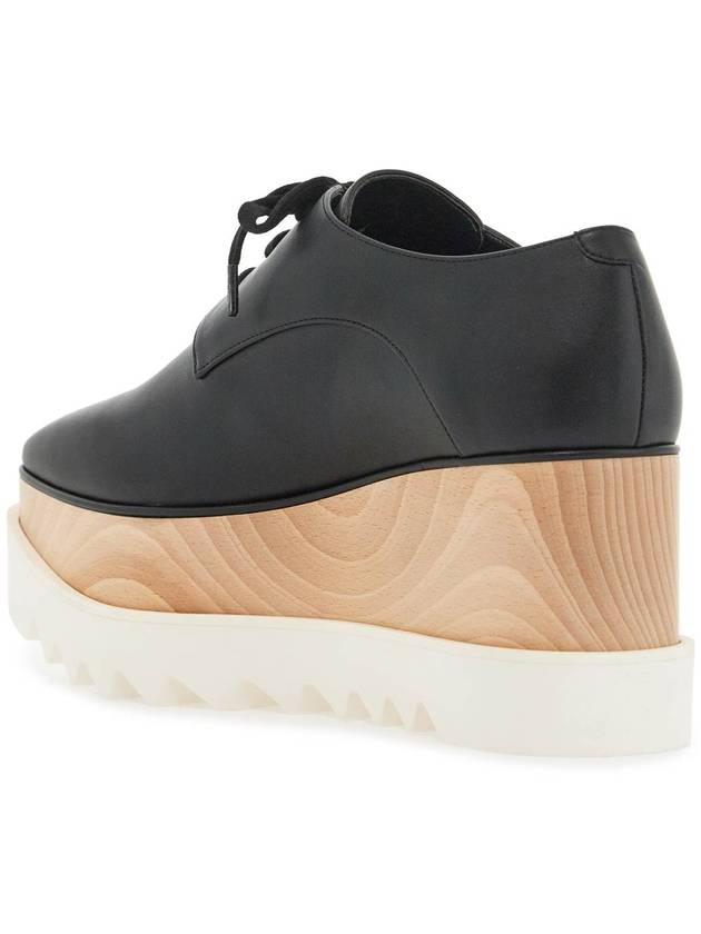 Wooden Platform Oxford Black - STELLA MCCARTNEY - BALAAN 4