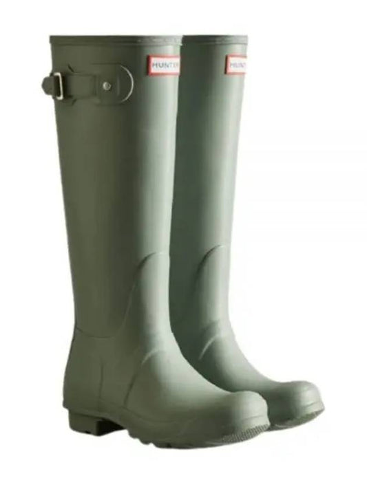 Women's Original Tall Wellington Rain Boots Olive - HUNTER - BALAAN 2