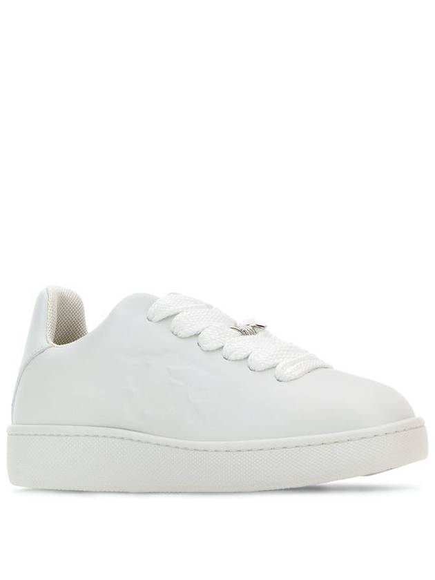 Leather Box Low-Top Sneakers White - BURBERRY - BALAAN 3