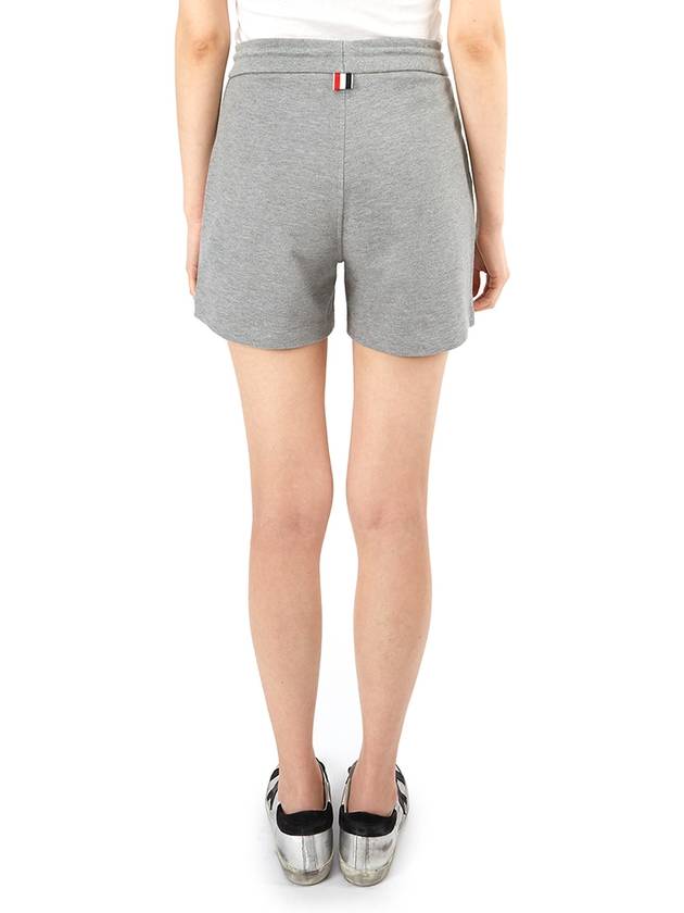 Logo Patch Shorts Light Grey - THOM BROWNE - BALAAN 5