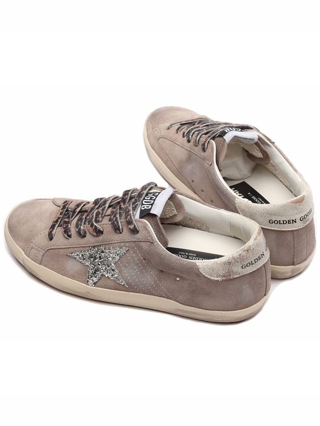 Super Star Glitter Low Top Sneakers Taupe - GOLDEN GOOSE - BALAAN 7