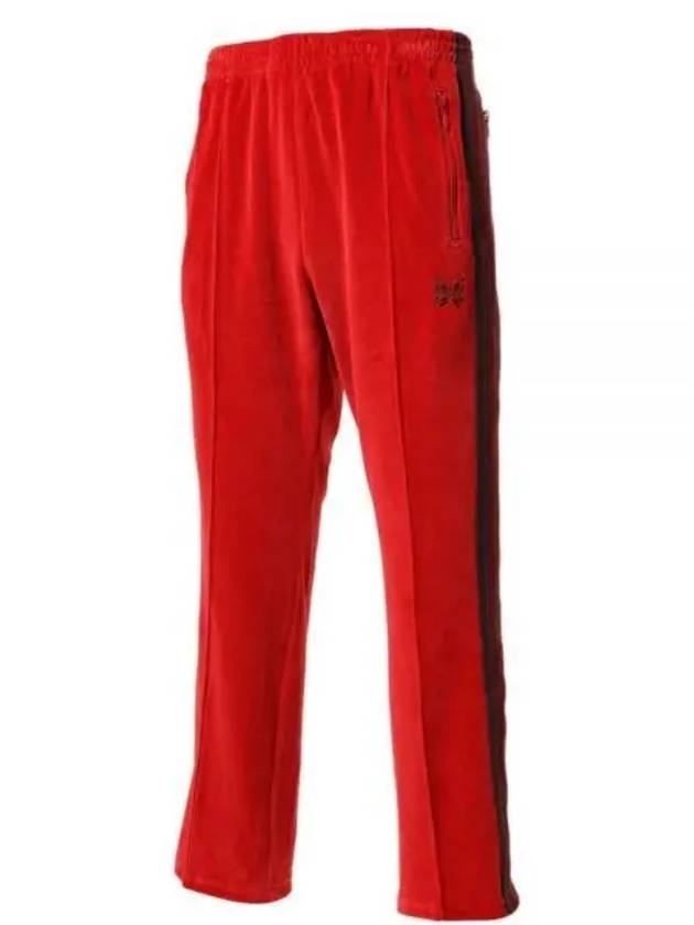 Narrow Track Pant CPe Velor Red NS253 narrow track pants - NEEDLES - BALAAN 1