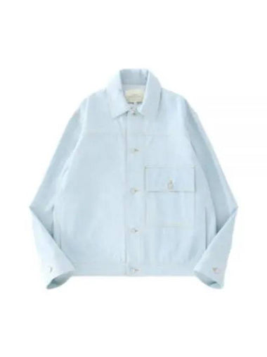 LAZAR SNM DENIM JACKET ICE BLUE 840 Lazar denim jacket - STUDIO NICHOLSON - BALAAN 1