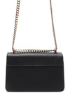 Saffiano Pocono Chain Shoulder Bag Black Gold - PRADA - BALAAN 5