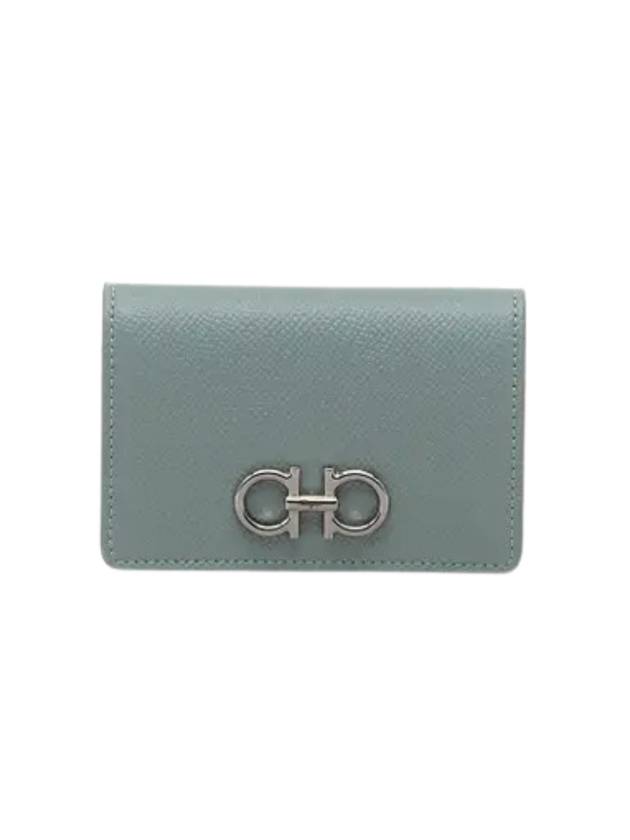 Gancini Leather Card Wallet Lucky Charm - SALVATORE FERRAGAMO - BALAAN 1