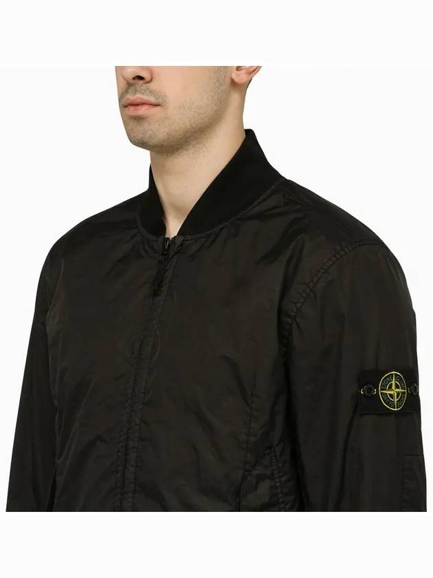 Membrana 3L TC Bomber Jacket Black - STONE ISLAND - BALAAN 5