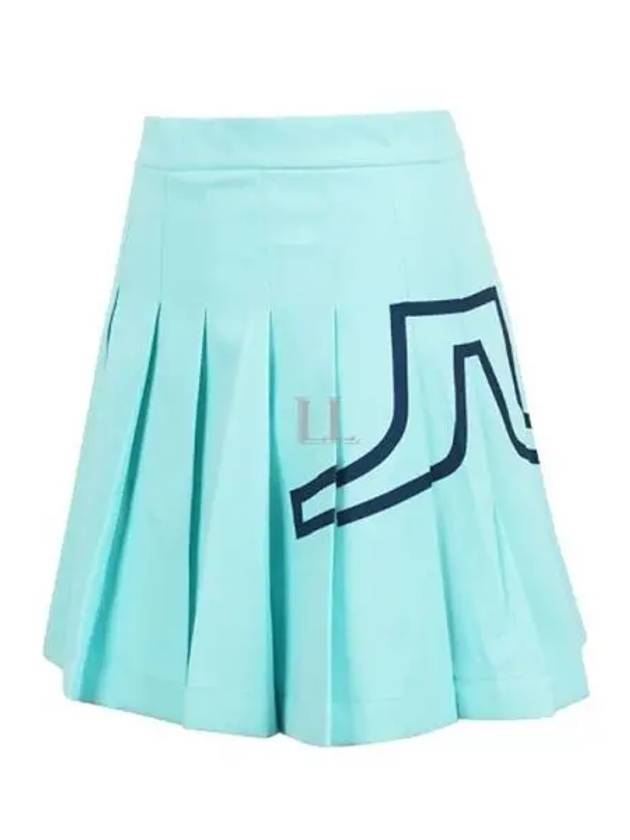 Naomi Pleated Skirt Aruba Blue - J.LINDEBERG - BALAAN 2