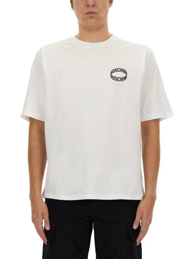 short sleeve t-shirt 07262041 1001 WHITE - MOSCHINO - BALAAN 2