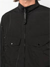 Chrome R Lens Wappen Overshirt Zip-Up Jacket Black - CP COMPANY - BALAAN 6