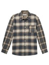 Doyle Check Lagger Flannel Long Sleeve Shirt Grey - OUR LEGACY - BALAAN 2