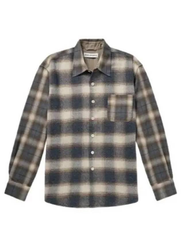 Doyle Check Lagger Flannel Long Sleeve Shirt Grey - OUR LEGACY - BALAAN 2