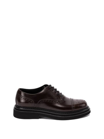 Brush Leather Oxford Shoes A20159A1203 80048 TESTA DI MORO B0170459628 - DOLCE&GABBANA - BALAAN 1