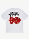 dice out t shirt white women - STUSSY - BALAAN 1