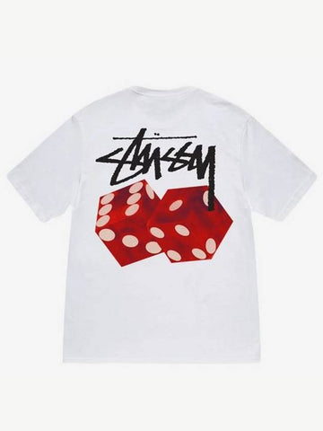 Dice Out T Shirt White Men - STUSSY - BALAAN 1