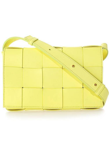 Intrecciato Cassette Cross Bag Yellow - BOTTEGA VENETA - BALAAN 1