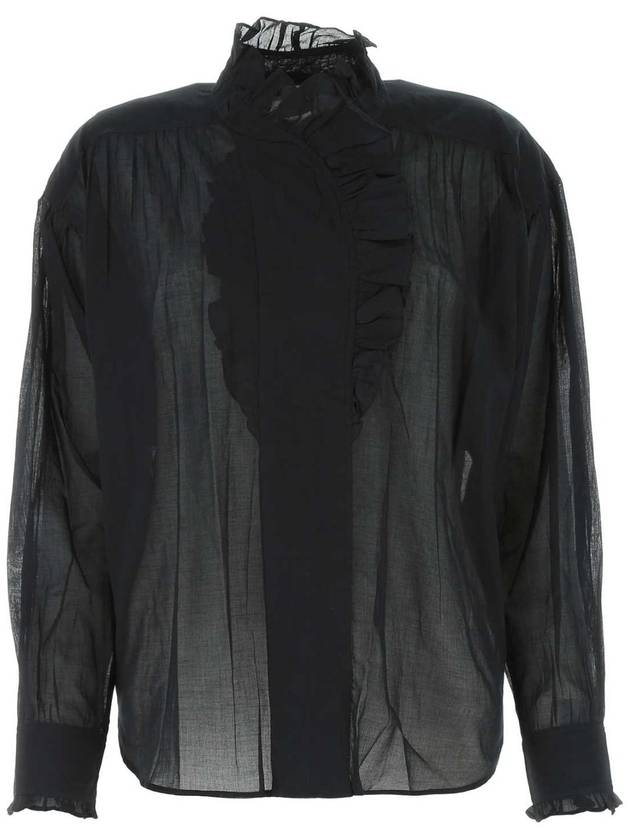 PAMIAS COTTON VOILE TOP - ISABEL MARANT - BALAAN 1