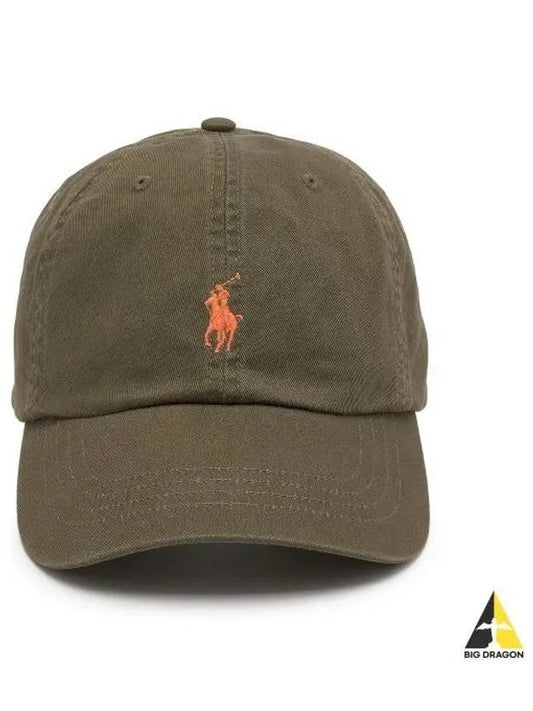 Cotton Chino Ball Cap Canopy Olive - POLO RALPH LAUREN - BALAAN 1