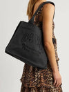 Logo Tote Bag Shoulder Black Women s - GANNI - BALAAN 8