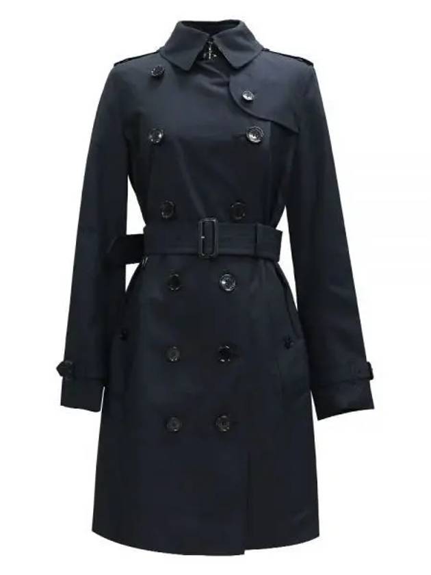 The Mid-length Kensington Heritage Trench Coat Midnight Blue - BURBERRY - BALAAN 2