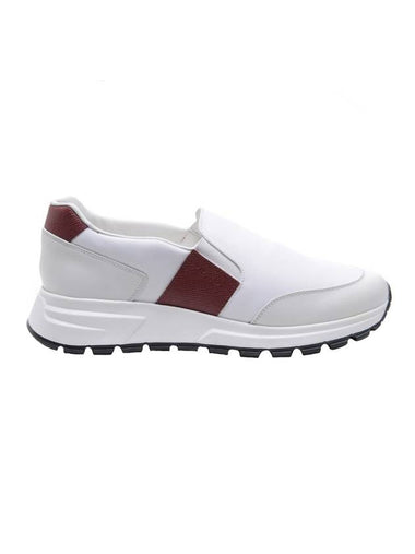 Slip-On Low Top Sneakers White - PRADA - BALAAN 1