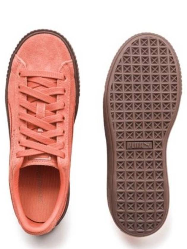 Platform Suede Low-Top Sneakers Bright Melon - PUMA - BALAAN 6