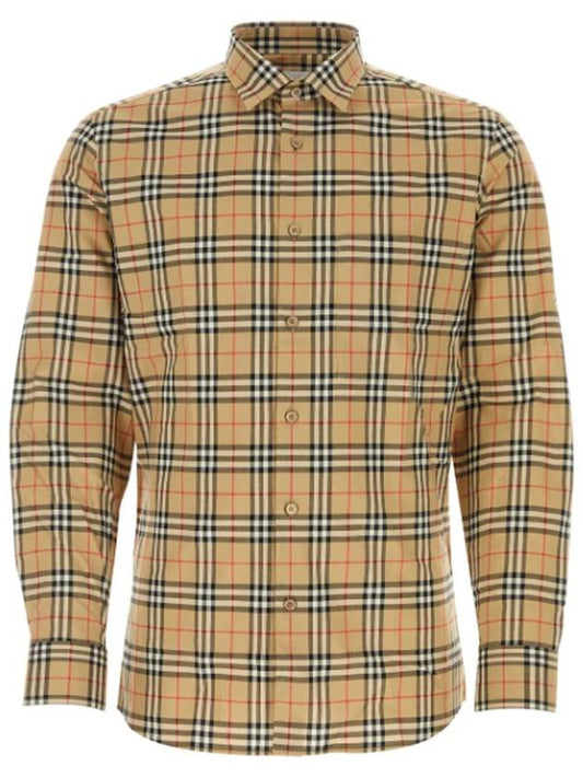 Vintage Check Pattern Long Sleeve Shirt Beige - BURBERRY - BALAAN 2