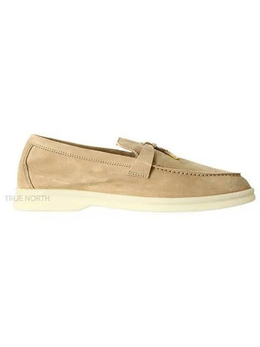 Summer Charms Walk Suede Loafers Sand Beige - LORO PIANA - BALAAN 2