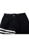 Diagonal Unconstructed Chino Straight Pants Navy - THOM BROWNE - BALAAN 5