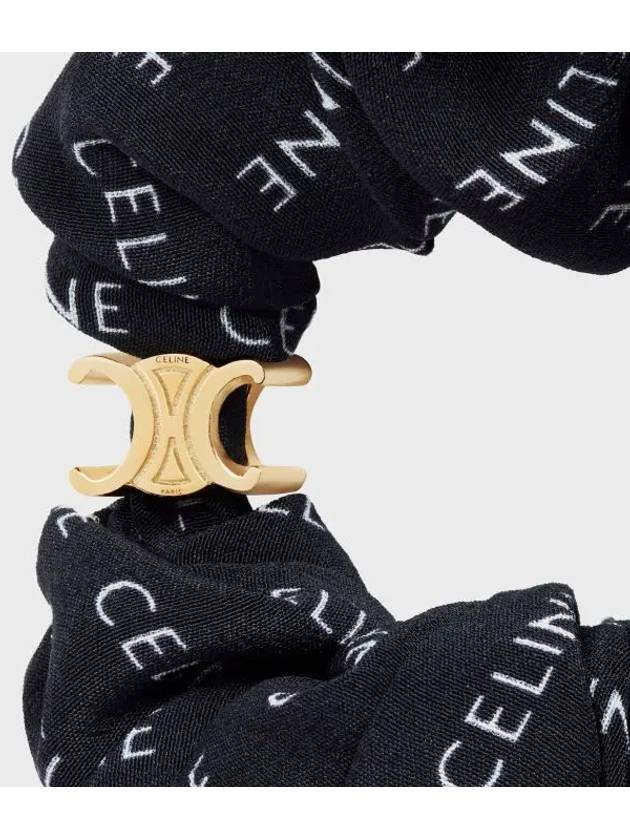 Rayure Bracelet Slik Scrunchy Gold Black - CELINE - BALAAN 3