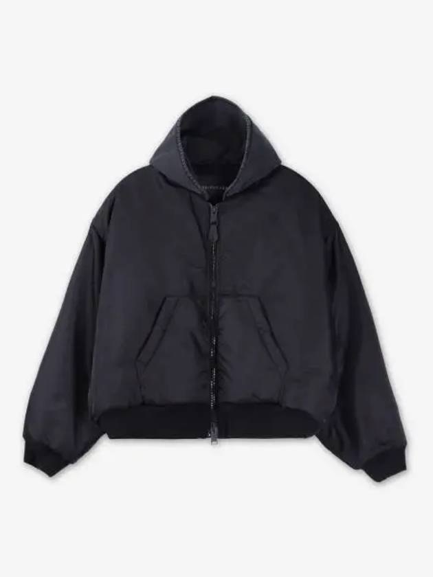 Hooded Bomber Jacket Black - BALENCIAGA - BALAAN 2