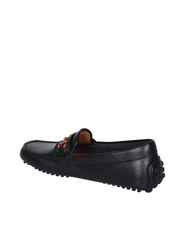 Web Horsebit Driving Shoes Black - GUCCI - BALAAN 4