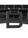 Hourglass Logo Chain Wallet Shoulder Bag Black - BALENCIAGA - 8